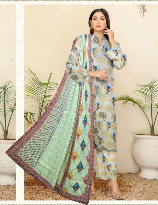 Anabiya Noor Lawn collection with Vail Dupata 109