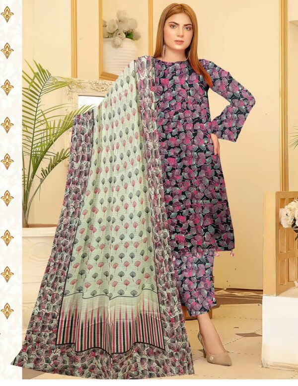 Anabiya Noor Lawn collection with Vail Dupata 102