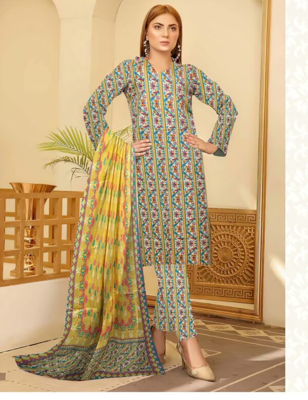 Anabiya Noor Lawn collection with Vail Dupata 112